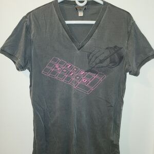 True Vintage Diesel Gray V-Neck T-Shirt
